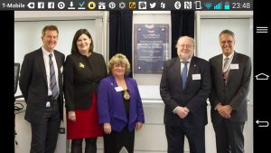 Philip Bostock DL attends opening of