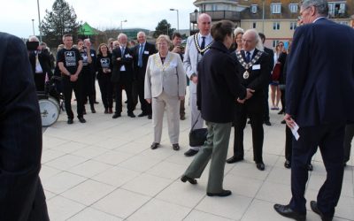 HRH Princess Royal visits Seaton Jurassic Visitors Centre