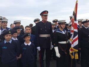 Lord Lieutenant of Devon with Torbay Sea Cadets 11.06.2016