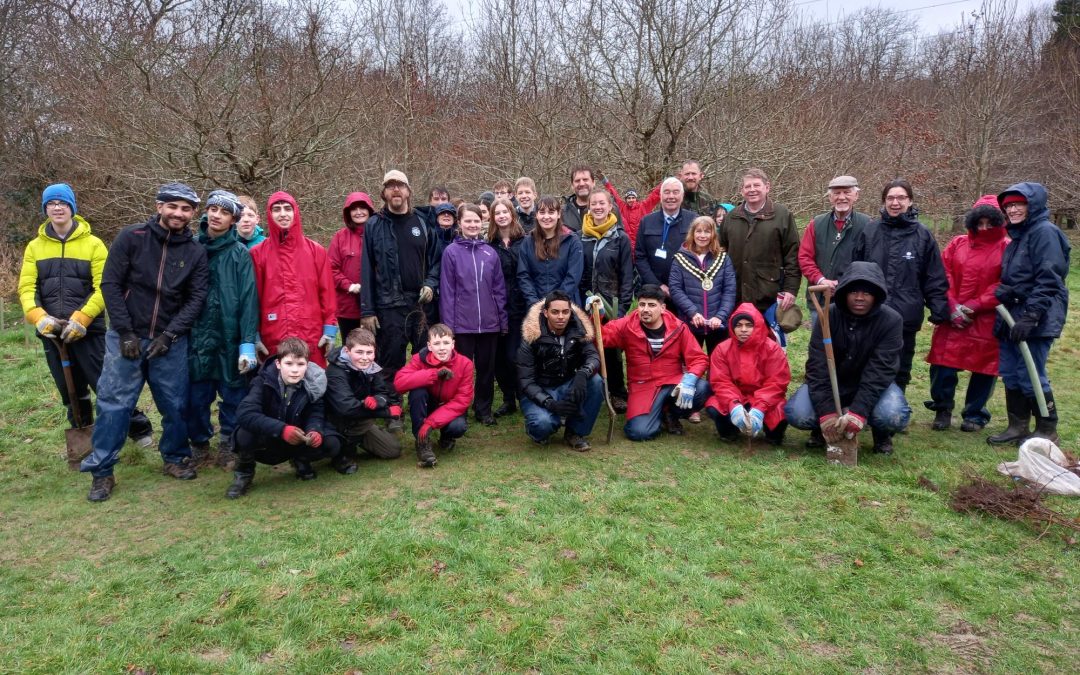 Filham Park Tree Planting for The Queens Platinum Jubilee