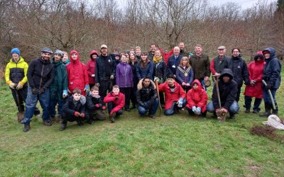 Filham Park Tree Planting for The Queens Platinum Jubilee