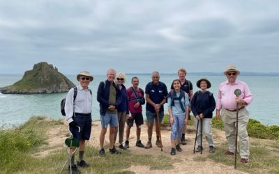 Deputy Lieutenant Brian Wills-Pope MBE Walks South West Coast Path