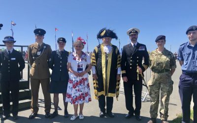 Lady Burnell-Nugent DL Attends Plymouth’s Armed Forces Day Parade