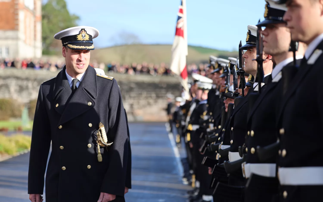 Prince William Visits Britannia Royal Naval College in Dartmouth