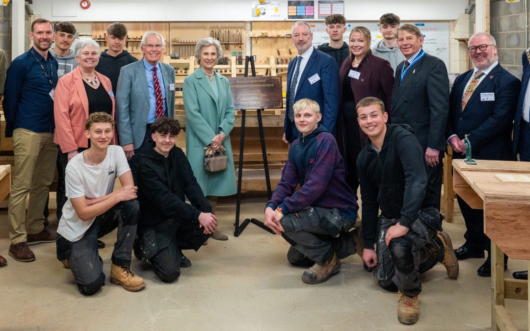 The Duchess of Gloucester Visits Exeter College