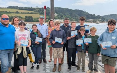 Devon Young Fishers Awards Presented by Former CEO of RNLI