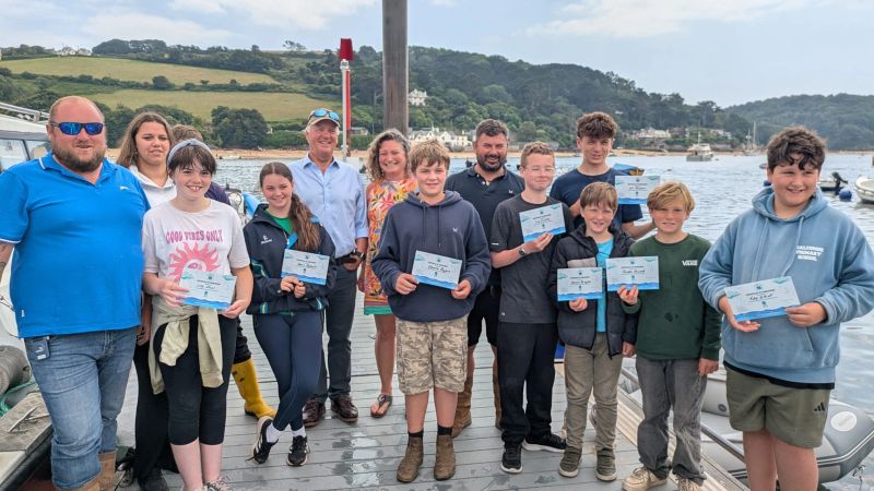 Devon Young Fishers Awards Presented by Former CEO of RNLI