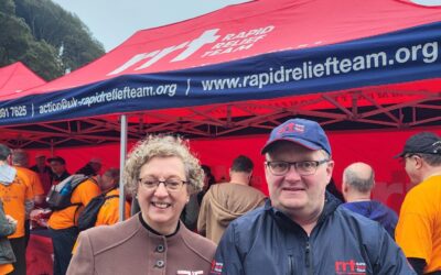Rapid Relief Team Supports Rowcroft Hospice’s ‘Big Tackle’ Sponsored Walk