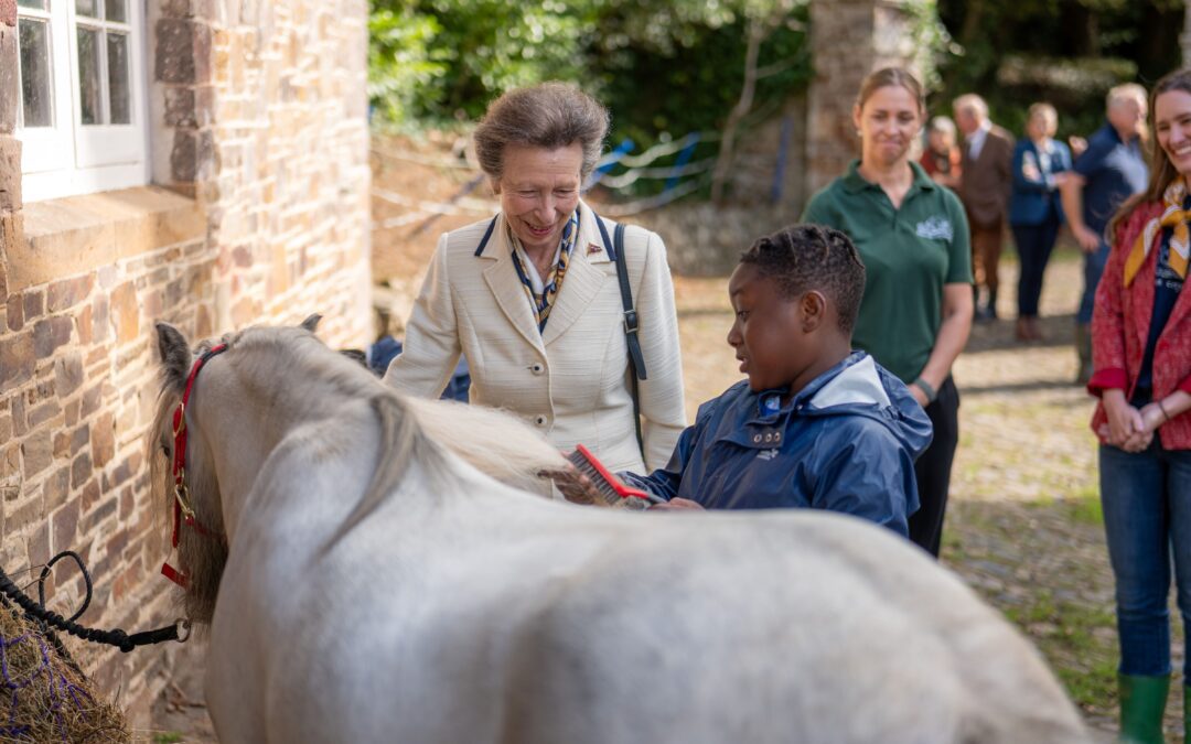 Princess Anne Visits Farms For City Children