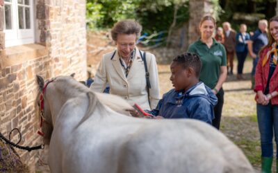 Princess Anne Visits Farms For City Children